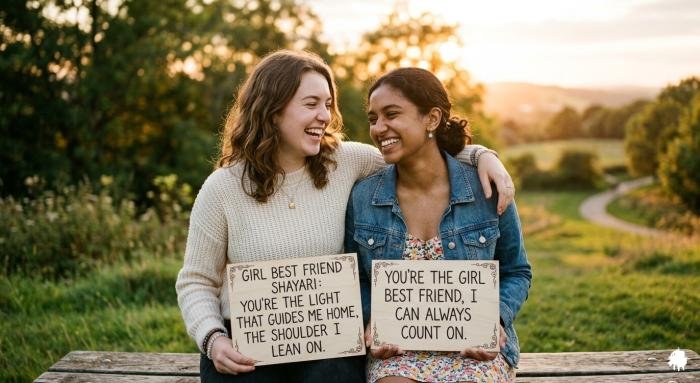girl best friend shayari in english 2 line