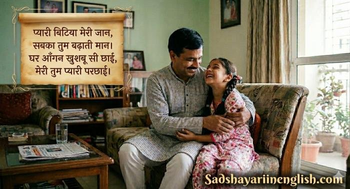 बेटी पापा के लिए शायरी