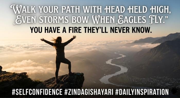 self confidence zindagi motivational shayari in english