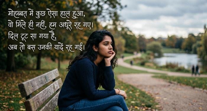 sad shayari for girls