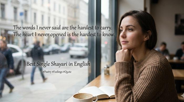 single shayari in english