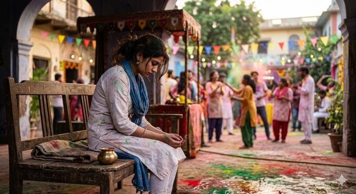 holi sad shayari