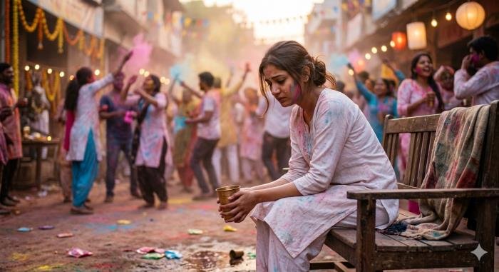 holi sad shayari