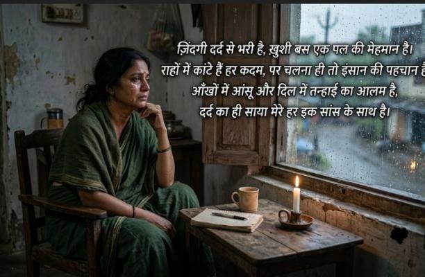 zindagi dard bhari shayari