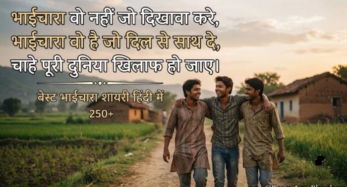 bhaichara shayari