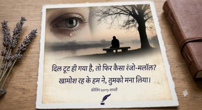 feeling sorry shayari