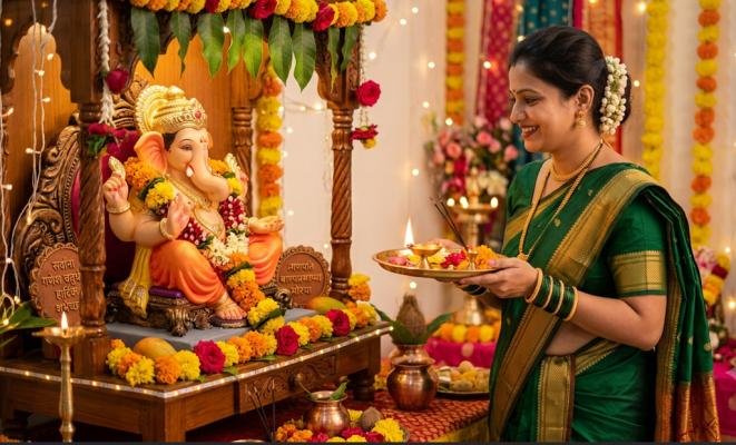 ganpati captions for instagram marathi