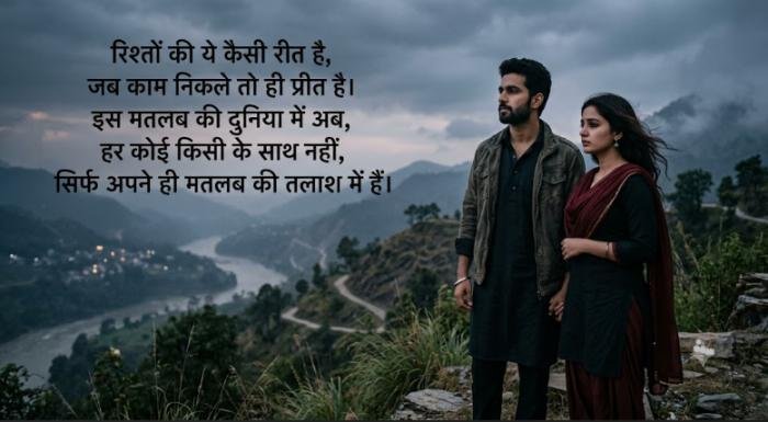 matlabi rishte shayari in hindi
