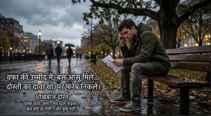 gaddar dost shayari