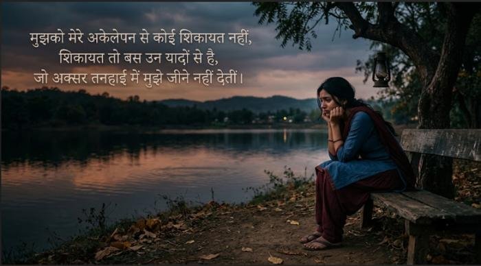 painful alone sad shayari in hindi