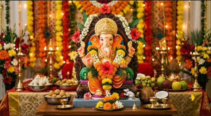 ganpati bappa caption in marathi