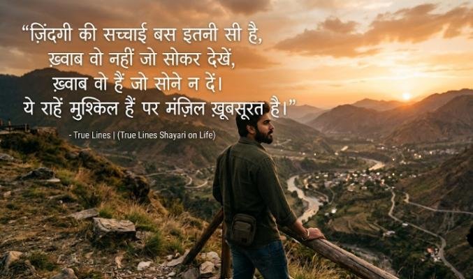 true lines shayari in hindi