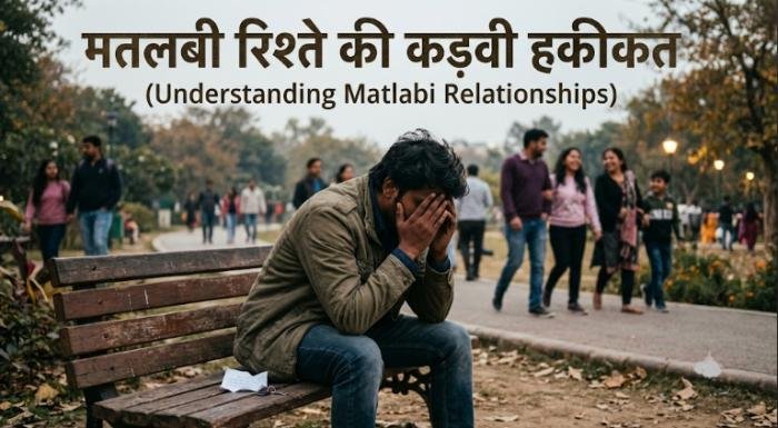 matlabi rishte shayari in hindi