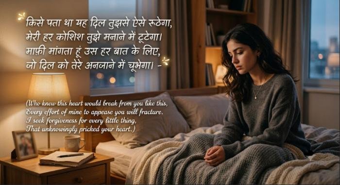 feeling sorry shayari