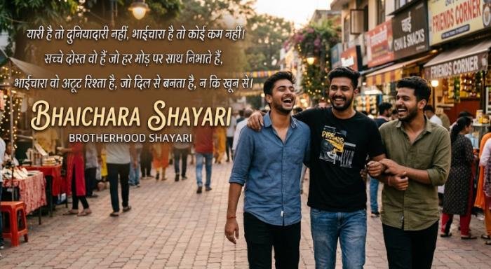 bhaichara shayari