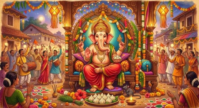 bappa caption in marathi