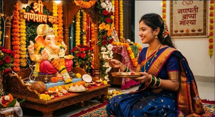 ganpati captions for instagram marathi