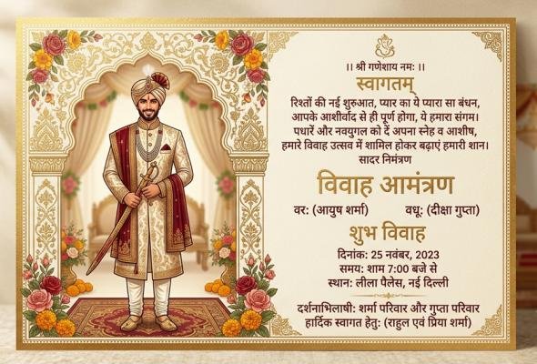 hindi shayari for wedding invitation card