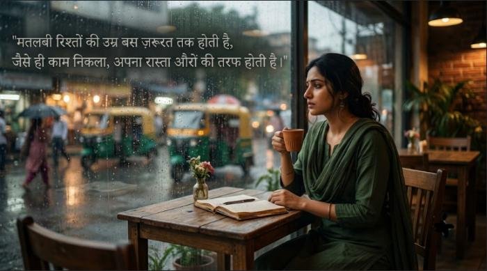 matlabi rishte shayari in hindi