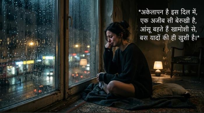 painful alone sad shayari in hindi