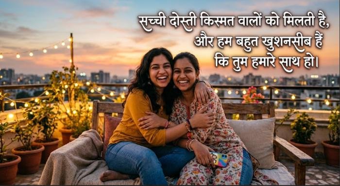 best friend shayari english