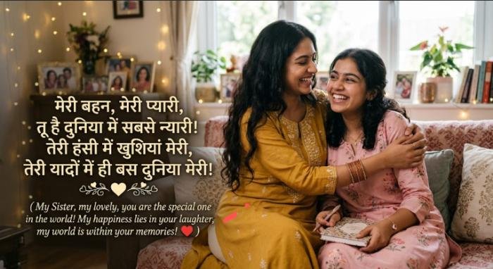 sister shayari in english