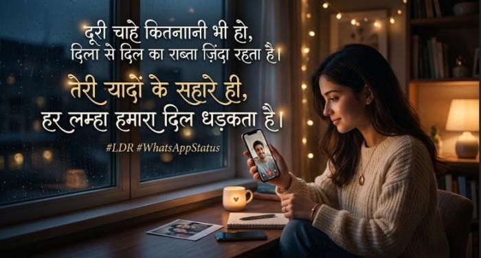 long distance relationship shayari
