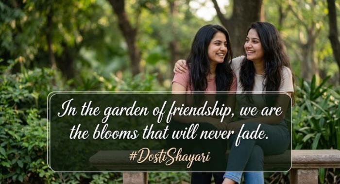 dosti shayari 2 line english