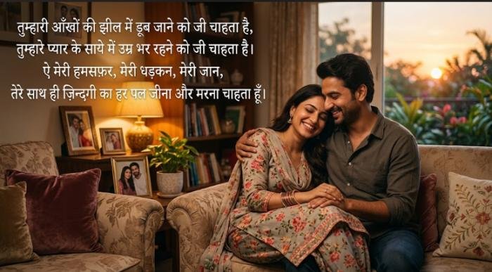romantic shayari for wife