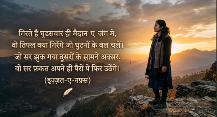 self respect shayari