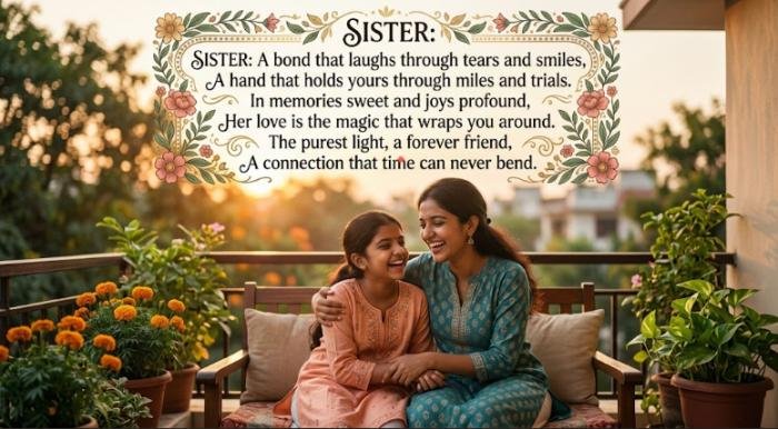 sister shayari in english