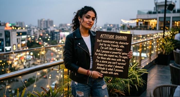 attitude shayari in english