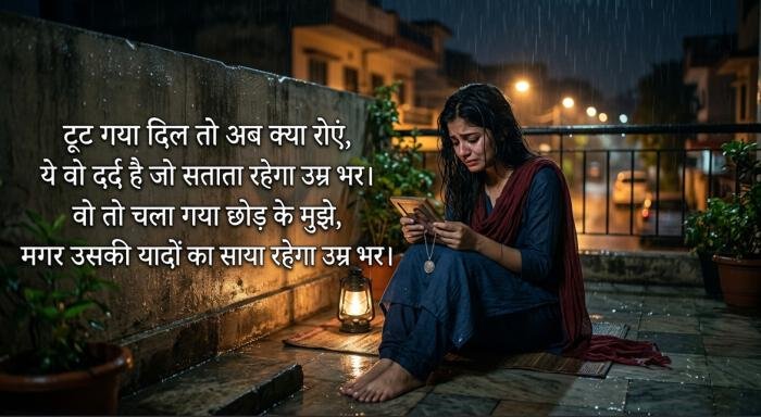 सेड शायरी फोटो