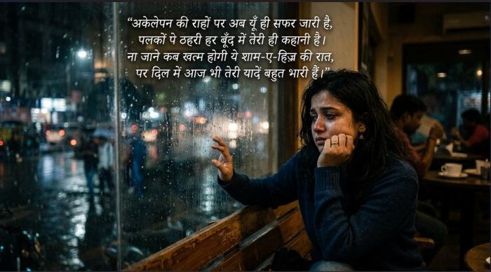 Best सेड शायरी फोटो: 100+ दर्द भरी और दिल को छू जाने वाली